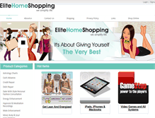 Tablet Screenshot of elitehomeshopping.com